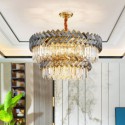 Nordic Modern Glass Pendant Light Round Chandelier Living Room Bedroom