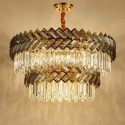 Nordic Modern Glass Pendant Light Round Chandelier Living Room Bedroom