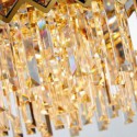 Nordic Modern Glass Pendant Light Round Chandelier Living Room Bedroom