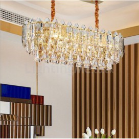Nordic Style Glass Pendant Light Oval Shaped Decorative Ceiling Light Living Room Bedroom