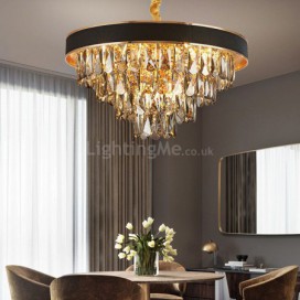 Modern Simple Glass Pendant Lamp Luxury Conical Chandelier Bedroom living Room