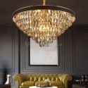 Modern Simple Glass Pendant Lamp Luxury Conical Chandelier Bedroom living Room