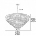 Modern Simple Glass Pendant Lamp Luxury Conical Chandelier Bedroom living Room