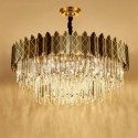 Modern Round Glass Chandelier Decorative Pendant Light Living Room Study