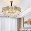 Modern Round Glass Chandelier Decorative Pendant Light Living Room Study