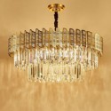 Modern Round Glass Chandelier Decorative Pendant Light Living Room Study