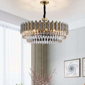 Modern Circular Glass Pendant Light Decorative Chandelier Bedroom Living Room