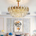 Nordic Modern Glass Pendant Light Circular Chandelier Bedroom Living Room