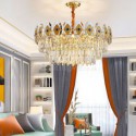 Nordic Modern Glass Pendant Light Circular Chandelier Bedroom Living Room