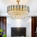 Modern Simple Circular Chandelier Glass Pendant Light Living Room Dining Room