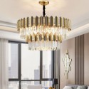 Modern Simple Circular Chandelier Glass Pendant Light Living Room Dining Room