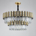 Modern Simple Circular Chandelier Glass Pendant Light Living Room Dining Room