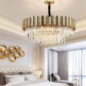 Modern Simple Circular Chandelier Glass Pendant Light Living Room Study