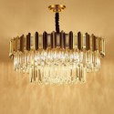 Modern Simple Circular Chandelier Glass Pendant Light Living Room Study