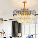 Modern Simple Circular Chandelier Glass Pendant Light Living Room Study