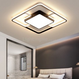 Modern Acrylic Flush Mount Ceiling Light Creative Black & White Ceiling Light Bedroom Living Room