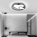 Contemporary Flush Mount Ceiling Light Double-Heart Ceiling Light Bedroom Living Room