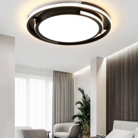 Modern Minimalist Flush Mount Ceiling Light Circular Ceiling Fixture Bedroom Living Room