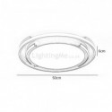 Modern Minimalist Flush Mount Ceiling Light Circular Ceiling Fixture Bedroom Living Room