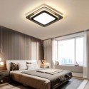 Minimalist Square Flush Mount Ceiling Light Fixture Modern Acrylic Lighting Bedroom Living Room