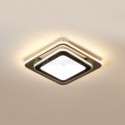 Minimalist Square Flush Mount Ceiling Light Fixture Modern Acrylic Lighting Bedroom Living Room