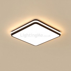 Minimalist Square Flush Mount Ceiling Light Fixture Modern Acrylic Lighting Bedroom Living Room