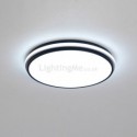 Minimalist Circular Flush Mount Ceiling Light Fixture Modern Acrylic Lighting Bedroom Living Room