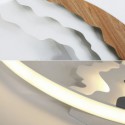 Round Flush Mount Unique Wave Shaped Acrylic Ceiling Light Bedroom Living Room