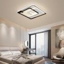 Nordic Style Flush Mount Square Frame Ceiling Fixture Bedroom Living Room