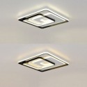 Nordic Style Flush Mount Square Frame Ceiling Fixture Bedroom Living Room