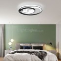 Overlapping Round Flush Mount Ceiling Light Modern Acrylic Light Bedroom Living Room