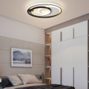 Overlapping Round Flush Mount Ceiling Light Modern Acrylic Light Bedroom Living Room