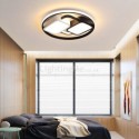 Contemporary Flush Mount Ceiling Light Black & White Light Fixture Bedroom Living Room