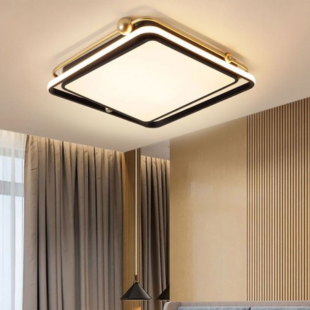 Square Acrylic Flush Mount Ceiling Light Bedroom Living Room