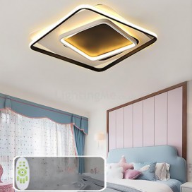 Overlapped Square Flush Mount Ceiling Light Modern Acrylic Fixture Bedroom Living Room
