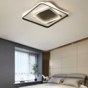 Overlapped Square Flush Mount Ceiling Light Modern Acrylic Fixture Bedroom Living Room