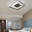 Overlapped Square Flush Mount Ceiling Light Modern Acrylic Fixture Bedroom Living Room