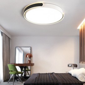 Round Acrylic Flush Mount Ceiling Light Fixture Bedroom Living Room