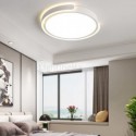 Round Acrylic Flush Mount Ceiling Light Fixture Bedroom Living Room