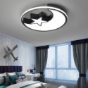 Moon & Star Flush Mount Ceiling Light Bedroom Kids Room