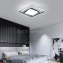 Overlapped Square Flush Mount Ceiling Light Modern Acrylic Fixture Bedroom Living Room