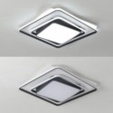 Overlapped Square Flush Mount Ceiling Light Modern Acrylic Fixture Bedroom Living Room