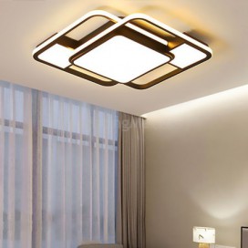 Modern Square Flush Mount Light Fixture Acrylic Ceiling Light Bedroom Living Room