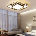 Modern Square Flush Mount Light Fixture Acrylic Ceiling Light Bedroom Living Room