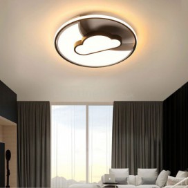 Moon and Cloud Flush Mount Ceiling Light for Bedroom Kids Room