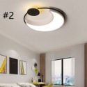 Modern Acrylic Flush Mount Moon and Circle Ceiling Light Bedroom Kids Room