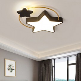 Modern Stars Flush Mount Ceiling Light for Bedroom Kids Room