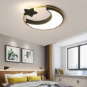 Moon and Star Flush Mount Ceiling Light Bedroom Kids Room