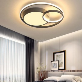 Modern Circular Flush Mount Ceiling Light Bedroom Living Room