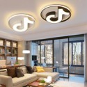 Musical Note Flush Mount Light Fixture Acrylic Ceiling Light Bedroom Kids Room